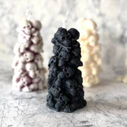Skull Head Mountain Candles, Halloween Special Gift, Art Candles, Home Decoration, Halloween Candles - thumbnail 2