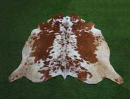 Natural Brown & White Cowhide Rug Luxury With Hair On Large Skin Floor Area Brazilian Cow For Home Decor