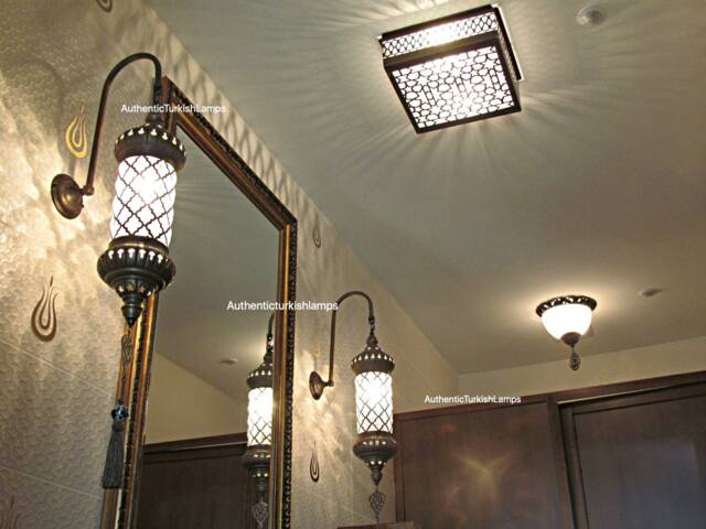 Bathroom Wall Lamp, Wall Sconce, Morocco Light, Morocco Lighting, Turkish Light, Morocco Lamp, Morocco Lantern, Turkey Sconce - image 1
