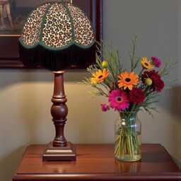 Traditional Handmade Leopard Print Floor Standard Lampshade Bedside Lamps Table Lamp Shades Ceiling Light Pendants - thumbnail 3