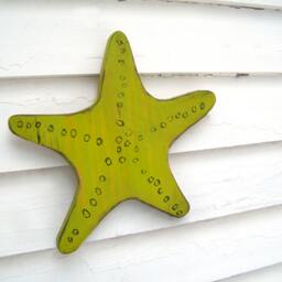 Wooden Knobby Starfish Beach Decor Nautical Wall Destin House - thumbnail 2