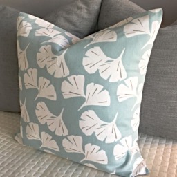 Patterned Palm Pillow Cover, Toss, Throw Pillow, Home Decor, Chair Couch Bed Blue Gift Idea, Best Seller - thumbnail 2