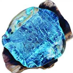 Teak Root Glass Soap Dish Rectangle, Hand-Blown Rectangular On Base - thumbnail 4