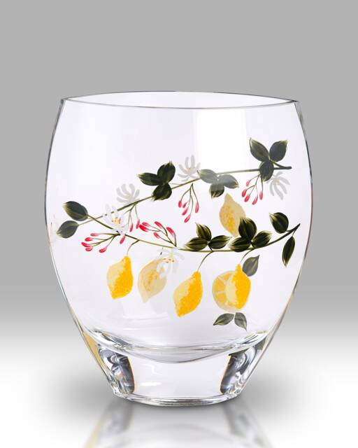 Lemon Grove 21cm Curved Vase By Nobile Glassware - image 1