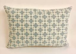 Romo - Cubis Tourmaline Stylish Interlocking Squares Designer Cushion Cover Handmade Throw Pillow Luxury Home Decor - thumbnail 1