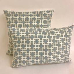 Romo - Cubis Tourmaline Stylish Interlocking Squares Designer Cushion Cover Handmade Throw Pillow Luxury Home Decor - thumbnail 2