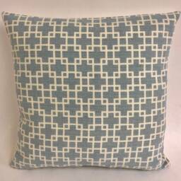 Romo - Cubis Tourmaline Stylish Interlocking Squares Designer Cushion Cover Handmade Throw Pillow Luxury Home Decor - thumbnail 3