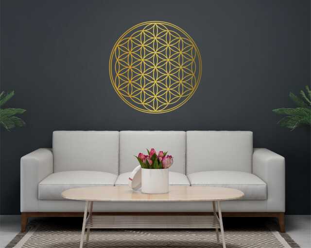 Flower Of Life Vinyl Wall Decal Boho Sacred Geometry Decor - image 1
