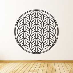 Flower Of Life Vinyl Wall Decal Boho Sacred Geometry Decor - thumbnail 3