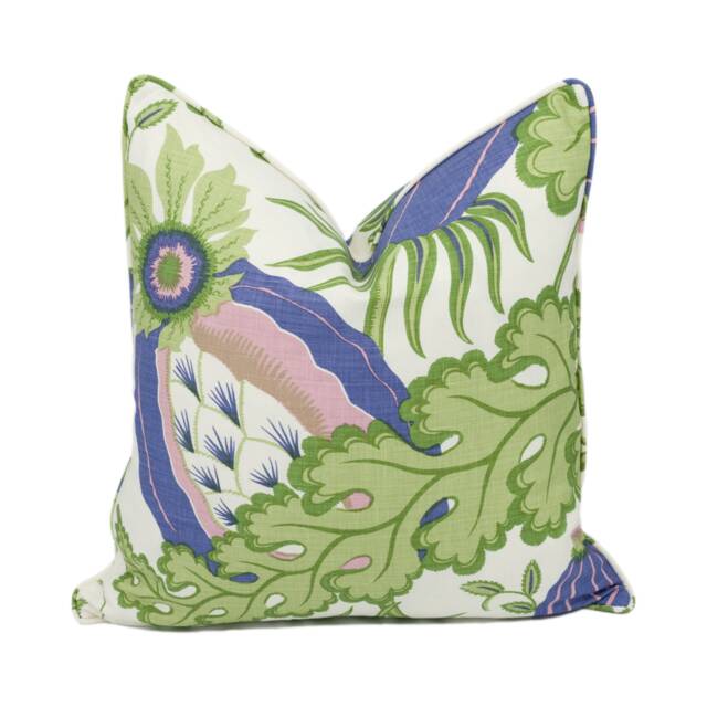 Christopher Farr X Michael Szell - Carnival Blueberry Bright Psychedelia Inspired Cushion Cover Handmade Throw Pillow - image 1