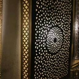 Moroccan Wall Light Handmade Brass Sconce, Antique Finish - thumbnail 2