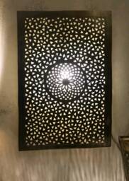 Moroccan Wall Light Handmade Brass Sconce, Antique Finish - thumbnail 1