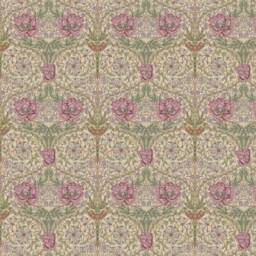 Handmade William Morris Honeysuckle Rose Cushion, Filled Modern Home Decor - thumbnail 2