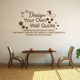 Design Your Own Wall Art Quote, Vinyl Decal, Modern Transfer - thumbnail 2