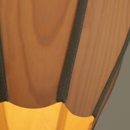 Artistic Wood Veneer Pendant Lamp - Hanging Light Fixtures Set Drop 63 Pendant - thumbnail 4