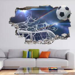 Football Goal Nets Wall Decal Sticker Mural Print Art Home Office Bedroom Decor Sports Gd21 - thumbnail 2