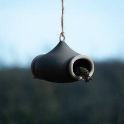 Decorative Bird Feeder - Grey - thumbnail 2