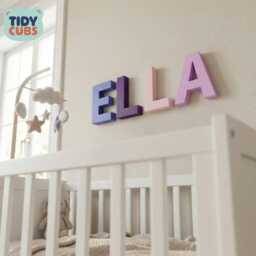 Custom 12cm 3D Letter Name Sign - Children's Nursery Decor Personalised Bedroom Wall Art - thumbnail 3