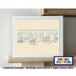 Baby Boy Newborn Son Brother Print Personalised With Name Birth Details Picture Framed A4 Handmade 1st Birthday Christening Gift - thumbnail 1