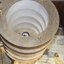 "Lantern Style Table Lamp Accent Light ""Smoke Black" - thumbnail 3