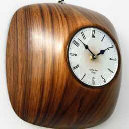Mid Century Style Wall Clock - New 25cm Vintage Retro Handmade Wooden Gift Off The Clocks - thumbnail 2