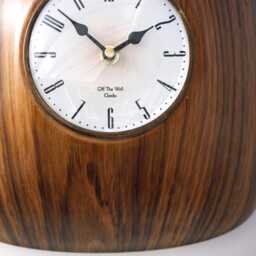 Mid Century Style Wall Clock - New 25cm Vintage Retro Handmade Wooden Gift Off The Clocks - thumbnail 4
