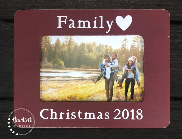 Personalized Family Christmas Photo Frame - Custom Keepsake Gift - image 1