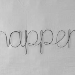 Memories Happen Here Wire Word Wall Hanging Art - thumbnail 3