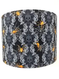 Skull & Spider Lampshade Gothic Home Decor
