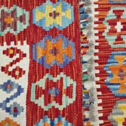 Multicolour Rug, Handmade Artisan Afghan Turkish Scandinavian Navajo Bohemian Flatweave Wool Kilim 150x104 cm - thumbnail 3