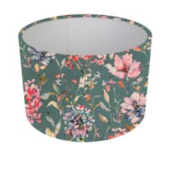 Handmade Giardino Robins Egg Floral Printed Drum Ceiling Lampshade/Table Lampshade, Colourful Home Decor Light Shade, UK - thumbnail 2