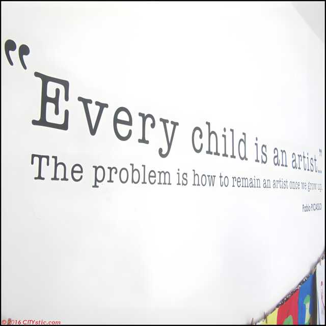 "Picasso Quote Wall Decal ""Every Child Is An Artist" - image 1