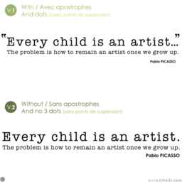 "Picasso Quote Wall Decal ""Every Child Is An Artist" - thumbnail 3