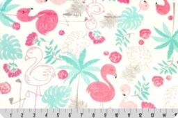 Flamingo Minky Baby Blanket-Personalized Blanket-Pink Minky Blanket-Flamingo Coral Blanket-Baby Girl Blanket