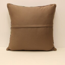 Turkish Kilim Pillow, 24x24 Bohemian Cushion Handwoven Anatolian Boho Sofa Accent Cover 4Af-31 - thumbnail 4