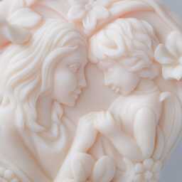 Handcrafted Soy Candle Mother & Child, Eco-Friendly Home Decor - thumbnail 2