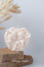 Handcrafted Soy Candle Mother & Child, Eco-Friendly Home Decor - thumbnail 1