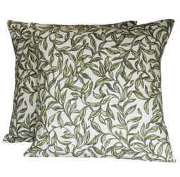 "2 X Clarke & Entwistle Willow Green Cream Scatter Pillow Cushion Covers 16""-24"