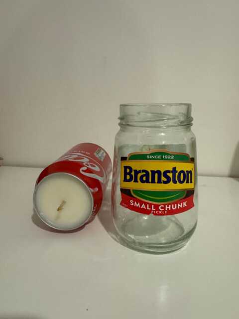 Branston Pickle Jar Candle - Burns For >30 Hours >50 Fragrances Hand Crafted Vegan Fathers Day Gift Stocking Filler - image 1