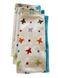 Planes & Polka Dots Baby Lovey Blanket Soft Cotton Flannel Security Snuggle Toy - thumbnail 1