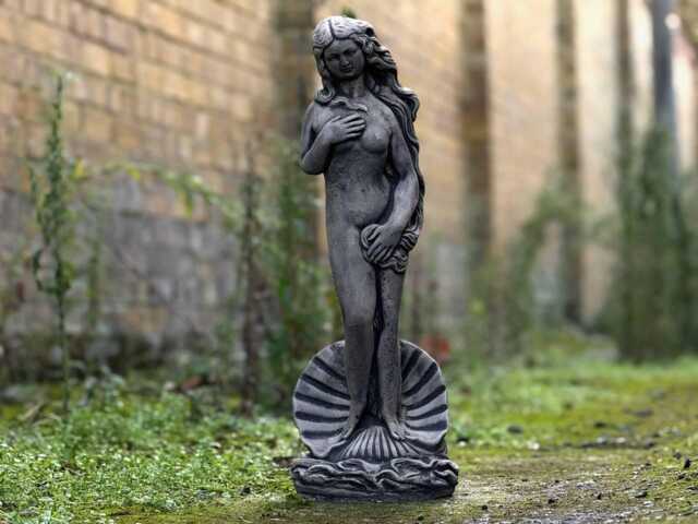 Outdoor Venus Concrete Garden Statue Birth Of Sculpture Concrete Girl Decoration Cement Renaissance Figurine Elegant Ornament - image 1