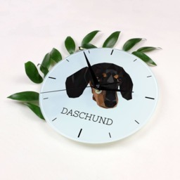 A Clock With A Dachshund Dog. New Collection The Geometric Dog - thumbnail 2