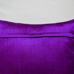 Eggplant Dupioni Pure Silk Cushion Cover Code 238/12x12, 12x16, 12x20, 14x20, 14x24, 16x16, 18x18, 20x20, 22x22, 24x24 & 26x26 - thumbnail 4