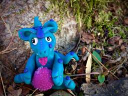 Christmas Polymer Clay Dragon Gumdrop Series - Limited Edition Christmas Holiday Collectible