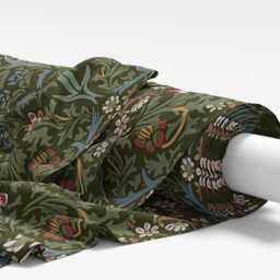 Custom Made William Morris Blackthorne Forest Blackout Lining Curtains 3 - thumbnail 2