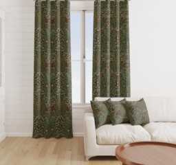 Custom Made William Morris Blackthorne Forest Blackout Lining Curtains 3 - thumbnail 1