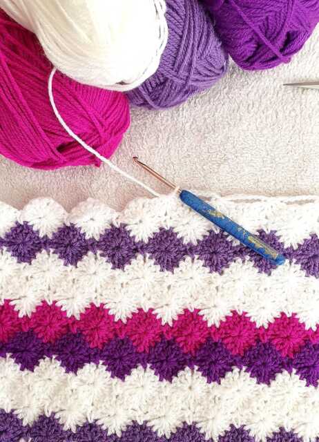 Star Stitch Crochet Blanket Pattern Easy Beginner Tutorial - PDF - image 1