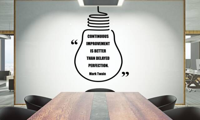 Teamwork Quote Vinyl Wall Decal Inspirational Office Decor 2397Re - image 1