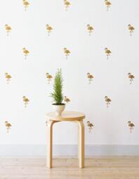 Mini Flamingos - Set Of 30 Wall Sticker Decal - Pattern, Art, Girls Room, Boys Nursery Decal, Decals, Kids Room Patterns - thumbnail 1