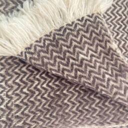 Extra Soft, Cozy Wool Blanket, Bedspread, Throw, 100% Organic Merino Hand-Woven, New 200 X 220 cm - thumbnail 3